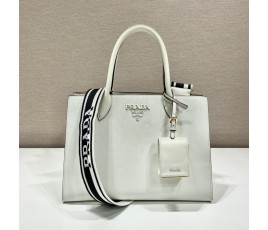 프라다 PRADA 모노크롬 사피아노 핸드백