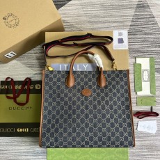 구찌 GUCCI 인터로킹 미디엄 토트백